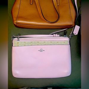 Medium Pink coach crossbody bag